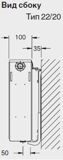 тип 20 тип 22 Вид сбоку радиаторы BUDERUS Logatrend K-Profil боковое подключение